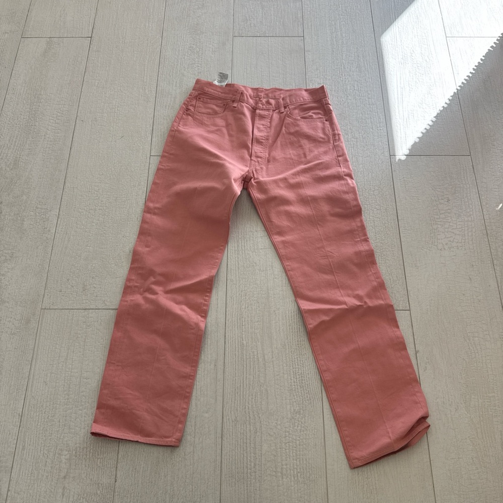 Pink Straight-Leg Pants